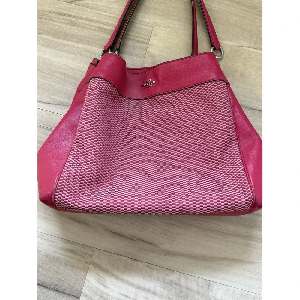 Coach Lexy Legacy Bag Magenta Pink